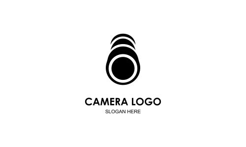 Camera logo, photography for design vector illustration