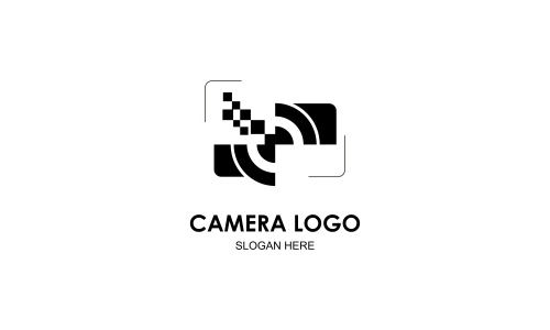 Camera logo, photography for design vector illustration
