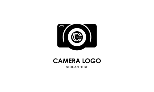 Camera logo, photography for design vector illustration