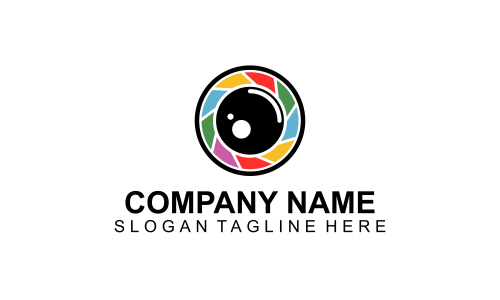 Camera logo, photography for design vector illustration