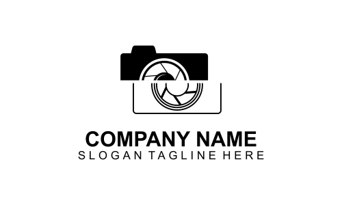Camera logo, photography for design vector illustration