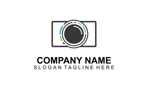 Camera logo, photography for design vector illustration