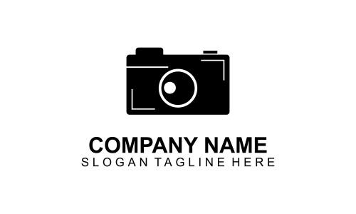 Camera logo, photography for design vector illustration