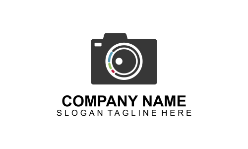Camera logo, photography for design vector illustration