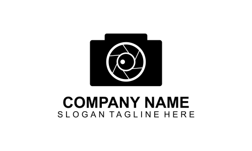Camera logo, photography for design vector illustration