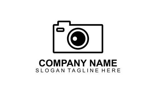 Camera logo, photography for design vector illustration
