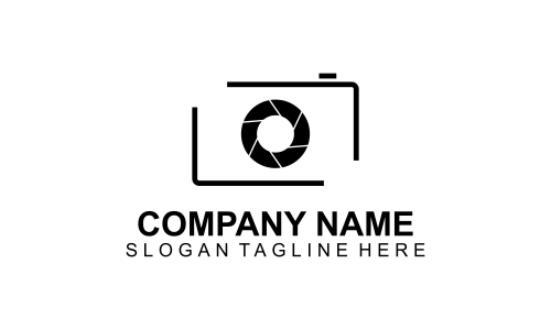 Camera logo, photography for design vector illustration