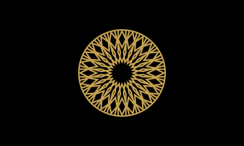 Mandala decorative element illustration. Geometric logo template