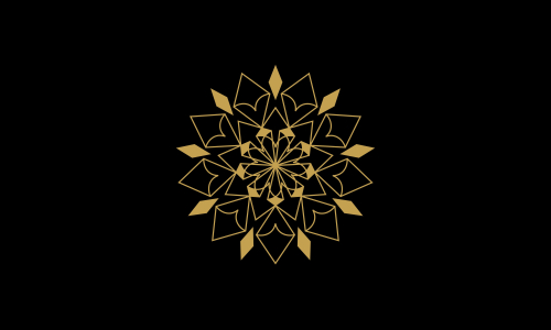 Mandala decorative element illustration. Geometric logo template