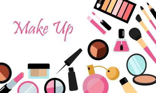Makeup beauty and cosmetics icons vector illustration