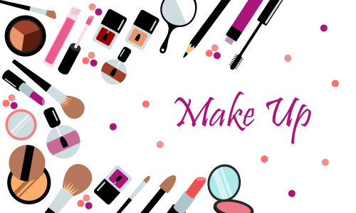 Makeup beauty and cosmetics icons vector illustration