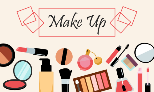 Makeup beauty and cosmetics icons vector illustration
