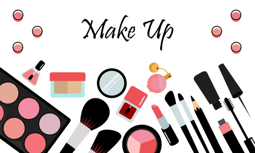 Makeup beauty and cosmetics icons vector illustration