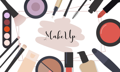 Makeup beauty and cosmetics icons vector illustration