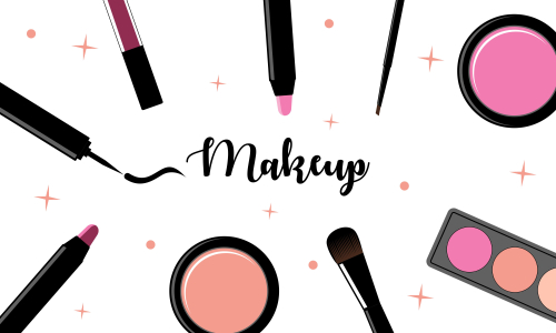 Makeup beauty and cosmetics icons vector illustration