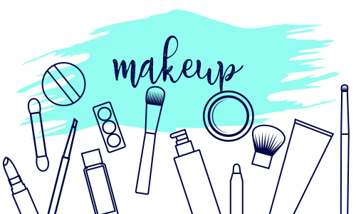 Makeup beauty and cosmetics icons vector illustration