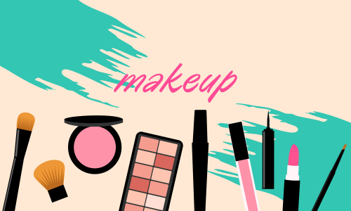 Makeup beauty and cosmetics icons vector illustration