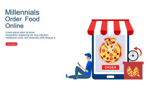Millennials activity design logo vector illustration 