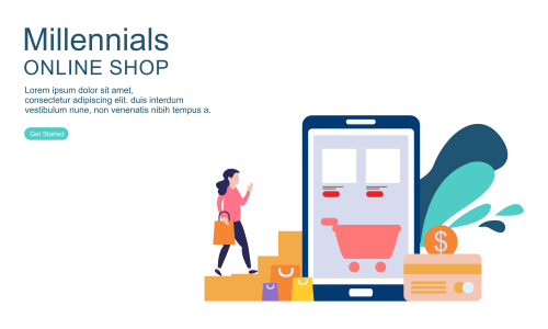 Millennials activity design logo vector illustration 
