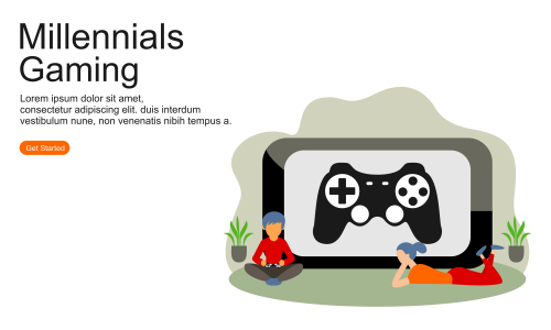 Millennials activity design logo vector illustration 
