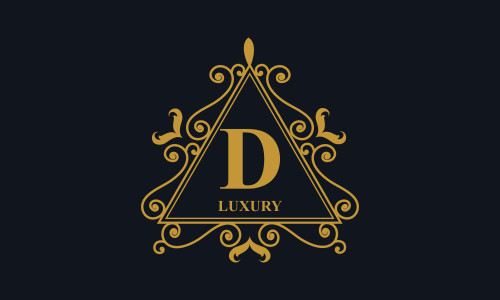Ornamental luxury golden logo design vector illustration
