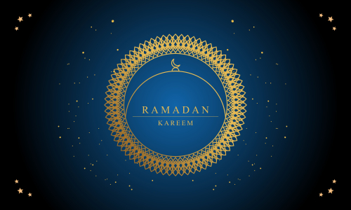 Ramadan kareem and mubarak greeting background islamic illustration
