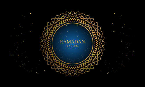 Ramadan kareem and mubarak greeting background islamic illustration