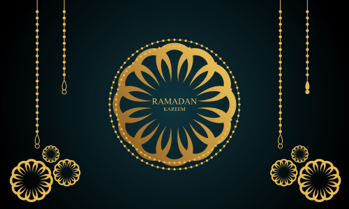 Ramadan kareem and mubarak greeting background islamic illustration