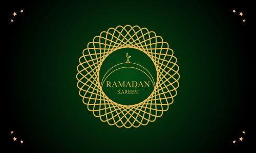 Ramadan kareem and mubarak greeting background islamic illustration