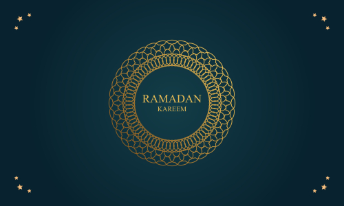 Ramadan kareem and mubarak greeting background islamic illustration