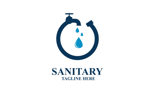 Sanitary ware logo design of icon vector illustrations