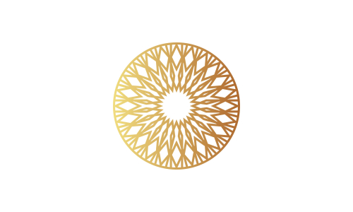 Mandala decorative element illustration. Geometric logo template