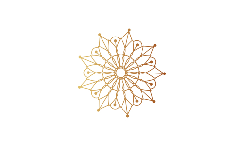 Mandala decorative element illustration. Geometric logo template