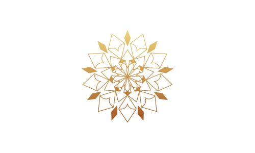 Mandala decorative element illustration. Geometric logo template