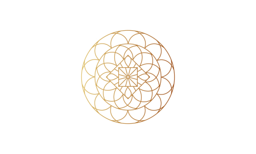 Mandala decorative element illustration. Geometric logo template