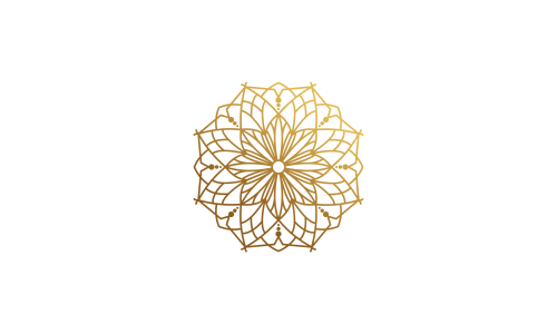 Mandala decorative element illustration. Geometric logo template