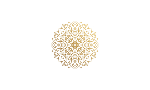 Mandala decorative element illustration. Geometric logo template