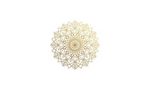 Mandala decorative element illustration. Geometric logo template