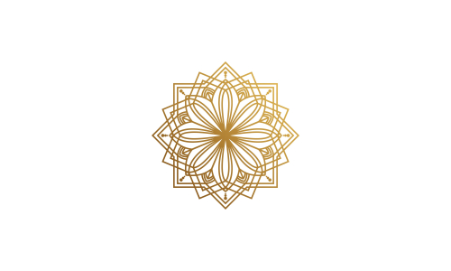 Mandala decorative element illustration. Geometric logo template
