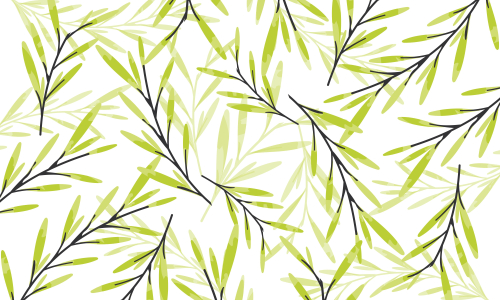 Nature flowers and leaves watercolor seamless pattern. Background flowers