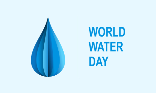 World water day, prevent water waste illustration