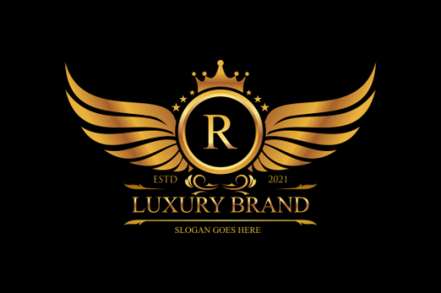 Luxury gold, royal brand, monogram luxury logo