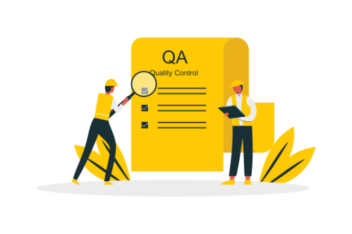 Qa engineers concept illustration. Quality control engineers illustration