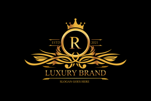 Luxury gold, royal brand, monogram luxury logo