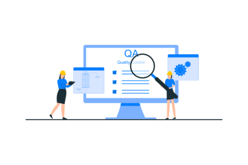 Qa engineers concept illustration. Quality control engineers illustration