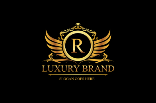 Luxury gold, royal brand, monogram luxury logo