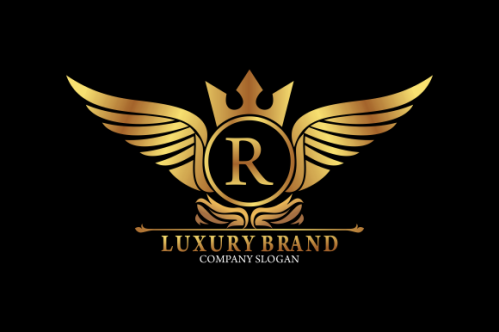 Luxury gold, royal brand, monogram luxury logo