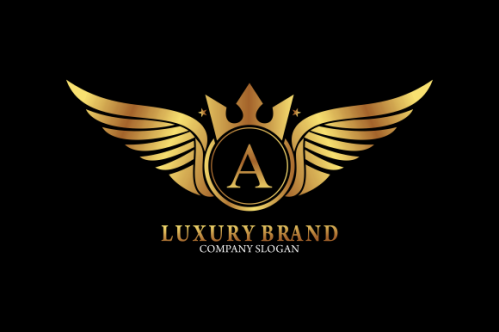 Luxury gold, royal brand, monogram luxury logo