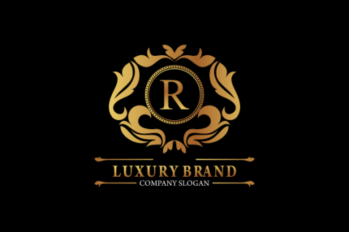 Luxury gold, royal brand, monogram luxury logo