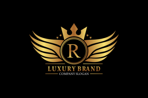 Luxury gold, royal brand, monogram luxury logo